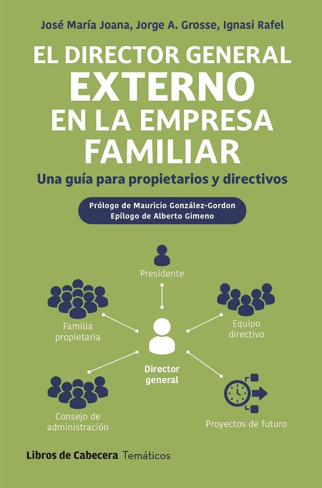 EL DIRECTOR GENERAL EXTERNO EN LA EMPRESA FAMILIAR | 9788412879643 | JOANA, JOSÉ MARÍA/GROSSE, JORGE A./RAFEL, IGNASI | Galatea Llibres | Llibreria online de Reus, Tarragona | Comprar llibres en català i castellà online