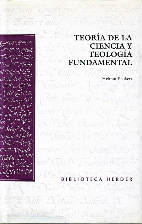 TEORIA DE LA CIENCIA Y TEOLOGIA FUNDAMENTAL | 9788425420689 | PEUKERT, HELMUNT | Galatea Llibres | Llibreria online de Reus, Tarragona | Comprar llibres en català i castellà online