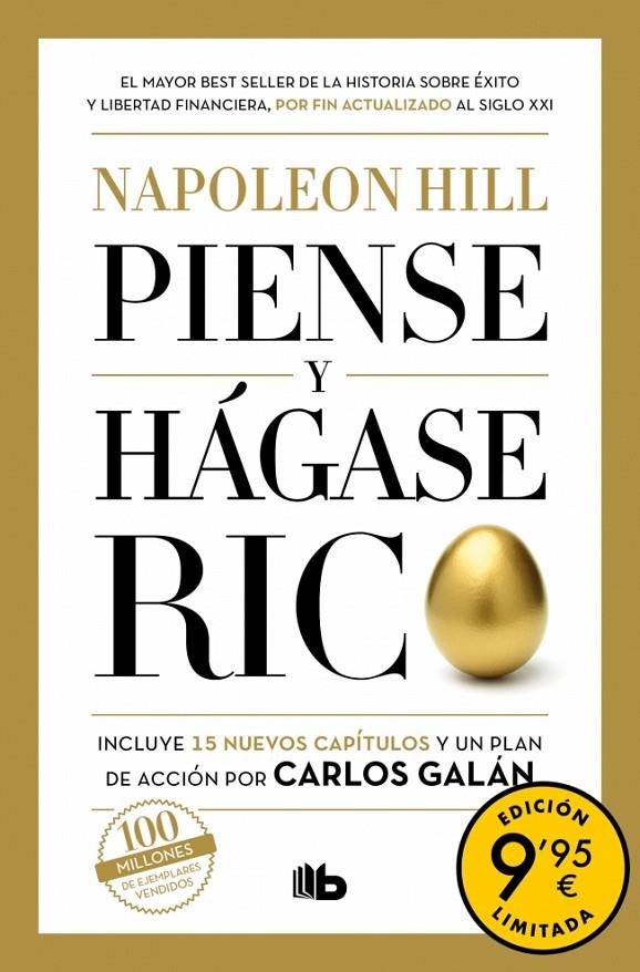 PIENSE Y HÁGASE RICO | 9788413148090 | HILL, NAPOLEON/GALÁN, CARLOS | Galatea Llibres | Librería online de Reus, Tarragona | Comprar libros en catalán y castellano online