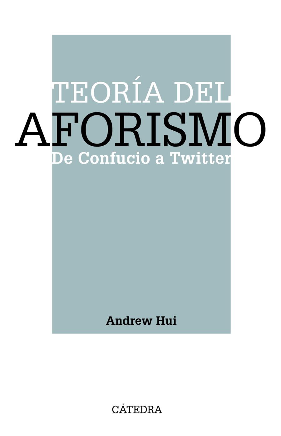 TEORÍA DEL AFORISMO | 9788437643380 | HUI, ANDREW | Galatea Llibres | Librería online de Reus, Tarragona | Comprar libros en catalán y castellano online