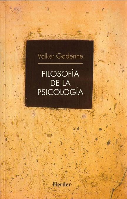 FILOSOFIA DE LA PSICOLOGIA | 9788425424298 | GADENNE, VOLKER | Galatea Llibres | Llibreria online de Reus, Tarragona | Comprar llibres en català i castellà online