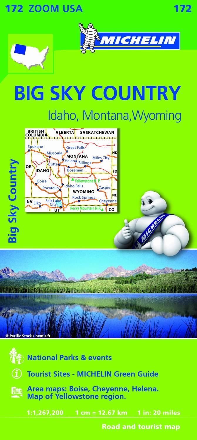 BIG SKY COUNTRIES MAPA 172 MICHELIN 1:1 267 200 | 9782067190801 | VARIOS AUTORES | Galatea Llibres | Librería online de Reus, Tarragona | Comprar libros en catalán y castellano online