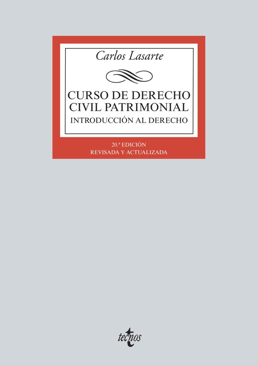 CURSO DE DERECHO CIVIL PATRIMONIAL | 9788430963102 | LASARTE, CARLOS | Galatea Llibres | Llibreria online de Reus, Tarragona | Comprar llibres en català i castellà online