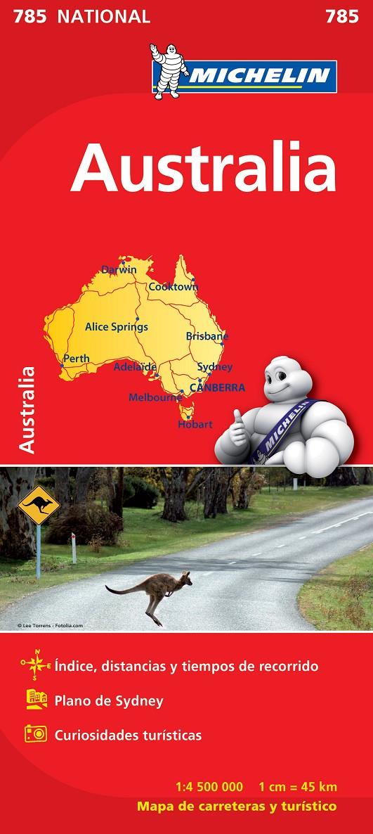 AUSTRALIA MAPA 1: 4 000 000 MICHELIN | 9782067174122 | Galatea Llibres | Llibreria online de Reus, Tarragona | Comprar llibres en català i castellà online