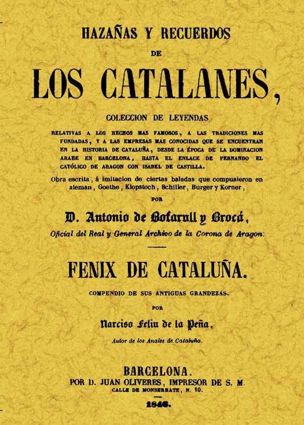 HAZAÑAS Y RECUERDOS DE LOS CATALANES | 9788497615532 | DE BOFARULL Y BROCA, ANTONIO | Galatea Llibres | Librería online de Reus, Tarragona | Comprar libros en catalán y castellano online