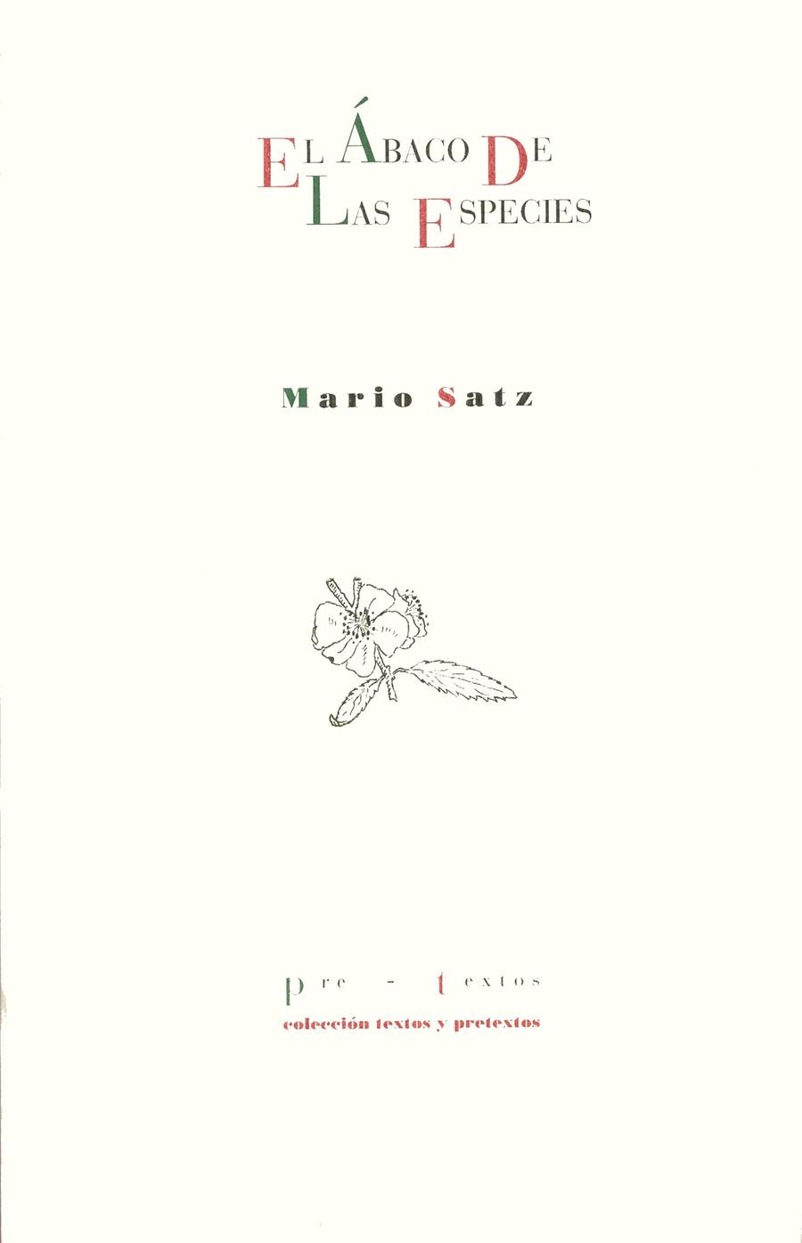 ABACO DE LAS ESPECIES,EL              (DIP) | 9788481910193 | SATZ, MARIO | Galatea Llibres | Llibreria online de Reus, Tarragona | Comprar llibres en català i castellà online