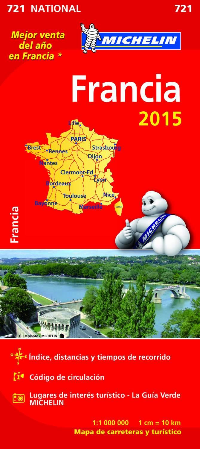MAPA FRANCIA 2015 (NATIONAL Nº721) | 9782067199972 | Galatea Llibres | Librería online de Reus, Tarragona | Comprar libros en catalán y castellano online