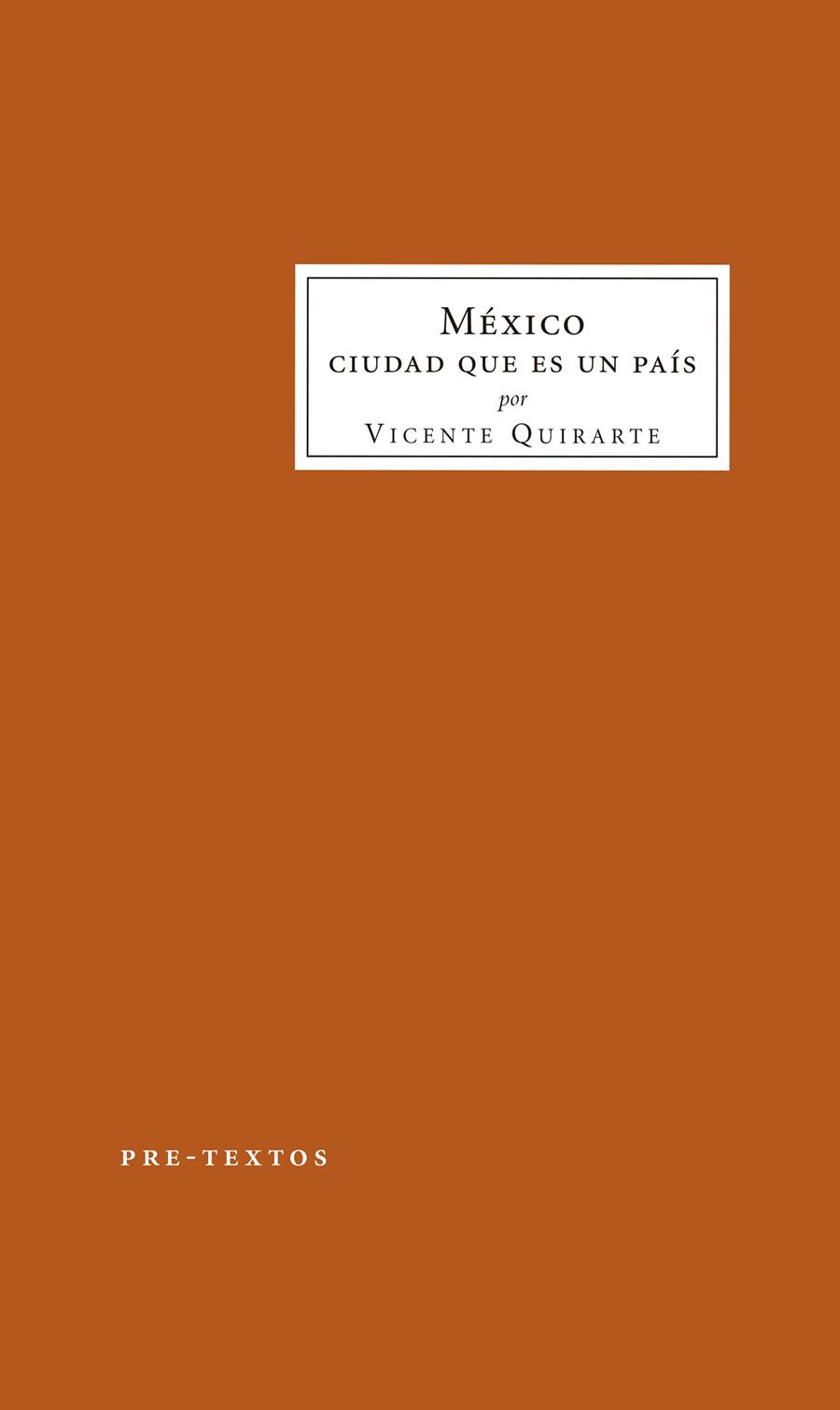 MÉXICO. CIUDAD QUE ES UN PAÍS | 9788417143343 | QUIRARTE, VICENTE | Galatea Llibres | Librería online de Reus, Tarragona | Comprar libros en catalán y castellano online