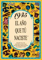 1945 EL AÑO QUE TU NACISTE | 9788488907820 | COLLADO BASCOMPTE, ROSA | Galatea Llibres | Librería online de Reus, Tarragona | Comprar libros en catalán y castellano online