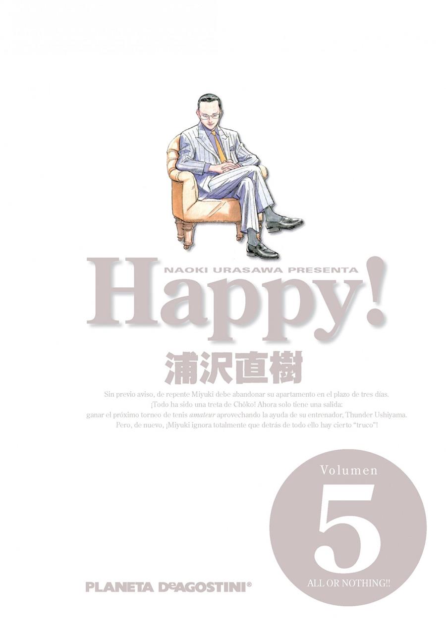 HAPPY! 5 | 9788415921059 | URASAWA, NAOKI | Galatea Llibres | Librería online de Reus, Tarragona | Comprar libros en catalán y castellano online