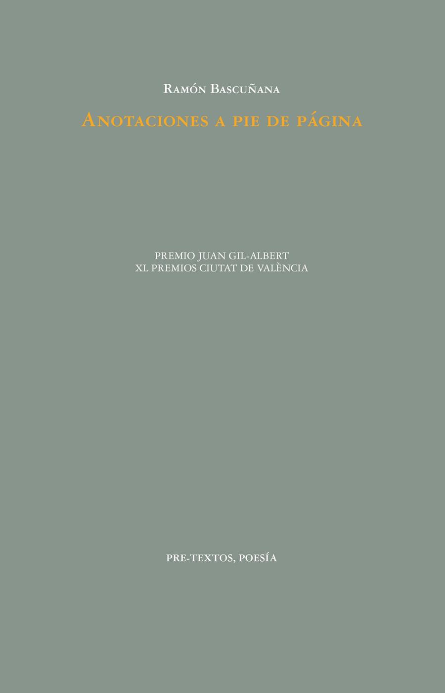 ANOTACIONES A PIE DE PÁGINA | 9788419633248 | BASCUÑANA, RAMÓN | Galatea Llibres | Librería online de Reus, Tarragona | Comprar libros en catalán y castellano online