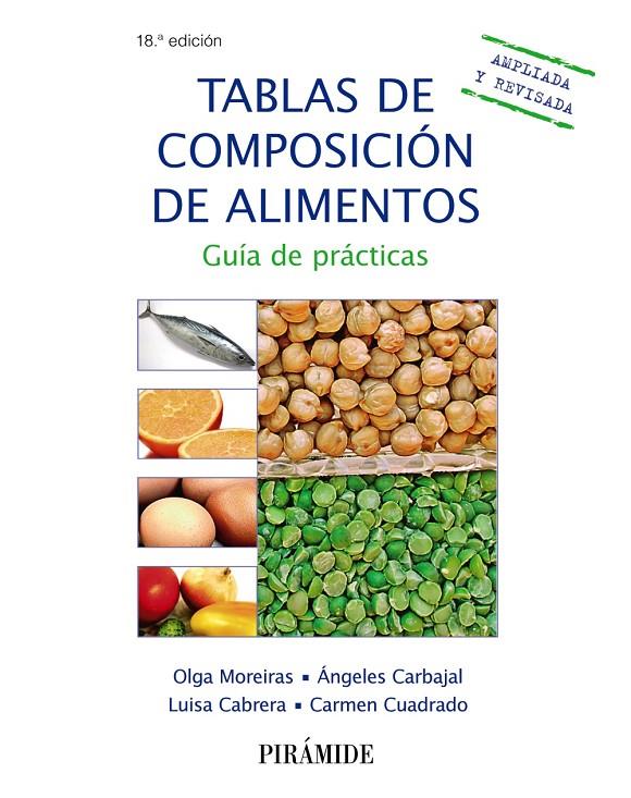 TABLAS DE COMPOSICIÓN DE ALIMENTOS 2016 | 9788436836233 | MOREIRAS TUNI, OLGA/CARBAJAL, ÁNGELES/CABRERA FORNEIRO, LUISA/CUADRADO VIVES, CARMEN | Galatea Llibres | Librería online de Reus, Tarragona | Comprar libros en catalán y castellano online