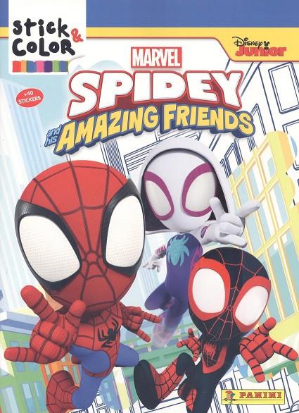 STICK COLOR SPIDERMAN AND FRIENDS | 9788427872998 | Galatea Llibres | Librería online de Reus, Tarragona | Comprar libros en catalán y castellano online
