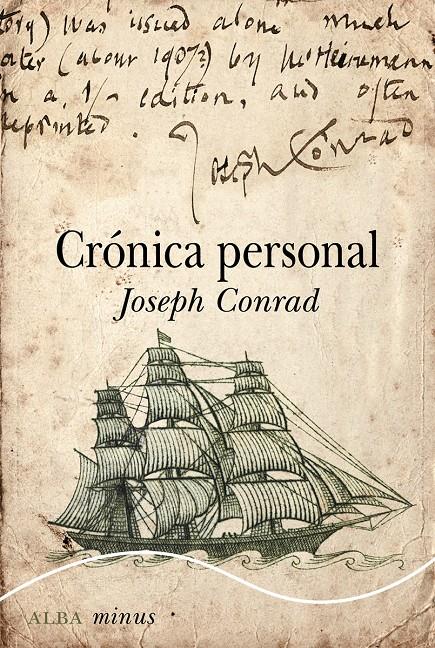 CRÓNICA PERSONAL | 9788490652046 | CONRAD, JOSEPH | Galatea Llibres | Librería online de Reus, Tarragona | Comprar libros en catalán y castellano online