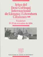 ACTES DEL DESE COL.LOQUI INTERNACIONAL DE LLENGUA | 9788478267057 | SCHÖNBERGER, AXEL/STEGMAN, TILBERT DÍDAC | Galatea Llibres | Llibreria online de Reus, Tarragona | Comprar llibres en català i castellà online