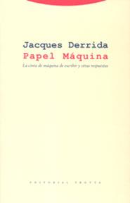 PAPEL MAQUINA | 9788481646399 | DERRIDA, JACQUES | Galatea Llibres | Llibreria online de Reus, Tarragona | Comprar llibres en català i castellà online