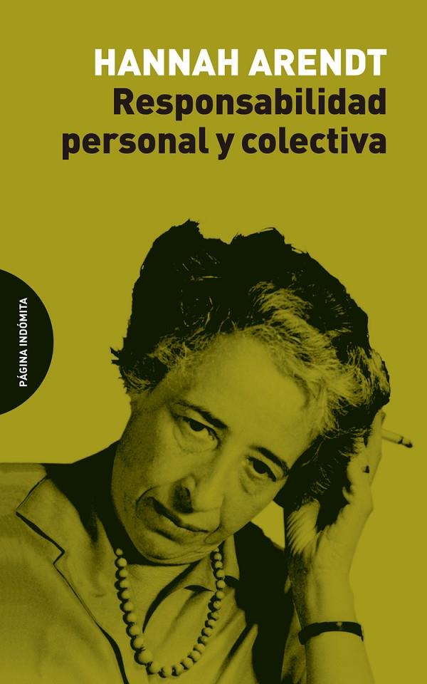 RESPONSABILIDAD PERSONAL Y COLECTIVA | 9788494999284 | ARENDT, HANNAH | Galatea Llibres | Librería online de Reus, Tarragona | Comprar libros en catalán y castellano online