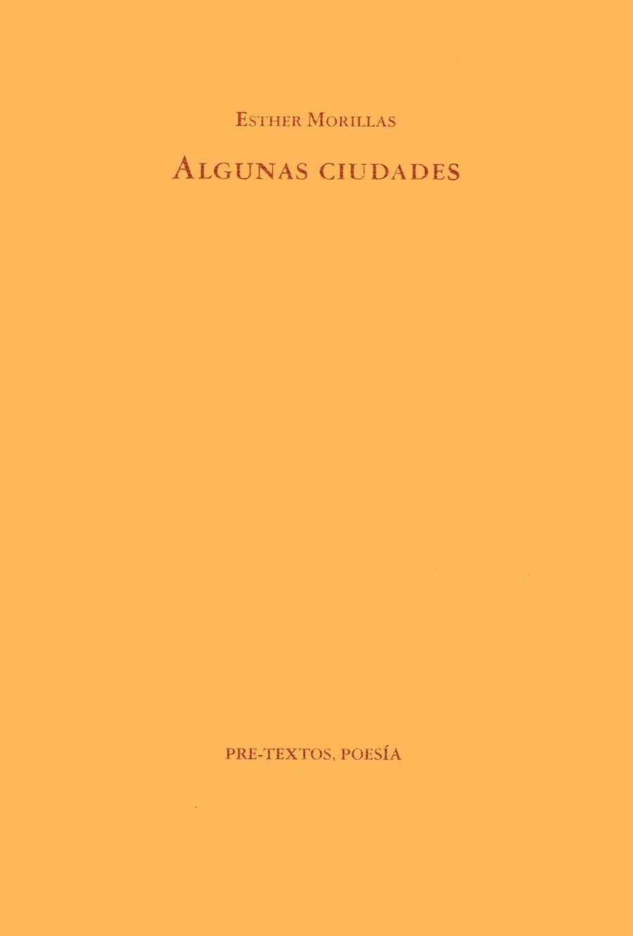 ALGUNAS CIUDADES | 9788481910124 | MORILLAS, ESTHER | Galatea Llibres | Llibreria online de Reus, Tarragona | Comprar llibres en català i castellà online