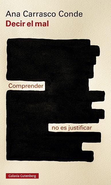 DECIR EL MAL | 9788418807190 | CARRASCO-CONDE, ANA | Galatea Llibres | Librería online de Reus, Tarragona | Comprar libros en catalán y castellano online