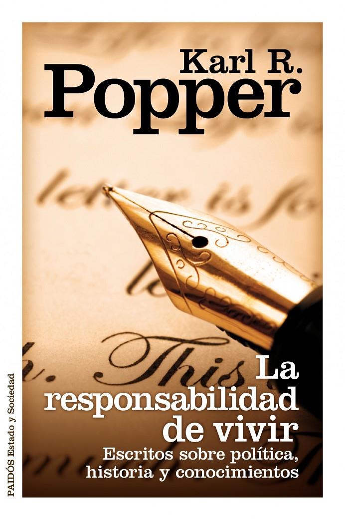 LA RESPONSABILIDAD DE VIVIR | 9788449325809 | POPPER, KARL | Galatea Llibres | Librería online de Reus, Tarragona | Comprar libros en catalán y castellano online