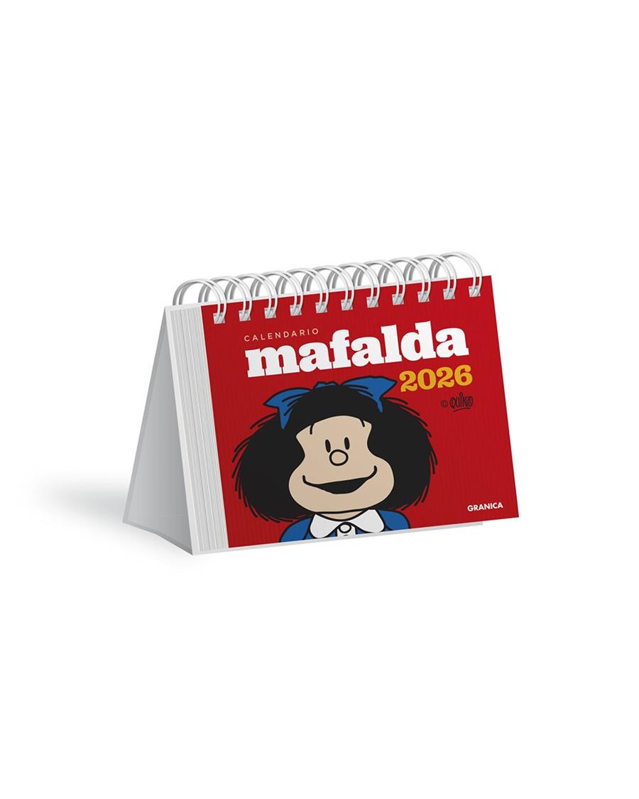 MAFALDA 2026 CALENDARIO ESCRITORIO ROJO | 9786316693181 | QUINO | Galatea Llibres | Librería online de Reus, Tarragona | Comprar libros en catalán y castellano online