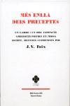 MES ENLLA DELS PRECEPTES | 9788429759594 | FOIX, J. V. (1894-1987) | Galatea Llibres | Librería online de Reus, Tarragona | Comprar libros en catalán y castellano online