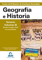 GEOGRAFIA E HISTORIA VOL3 PROFE SECUNDARIA OPOS | 9788466579384 | GARCIA LUCAS, ISABEL/VEAS ARTESEROS, FRANCISCO DE ASIS/CEBRIAN ABELLAN, AURELIO | Galatea Llibres | Librería online de Reus, Tarragona | Comprar libros en catalán y castellano online