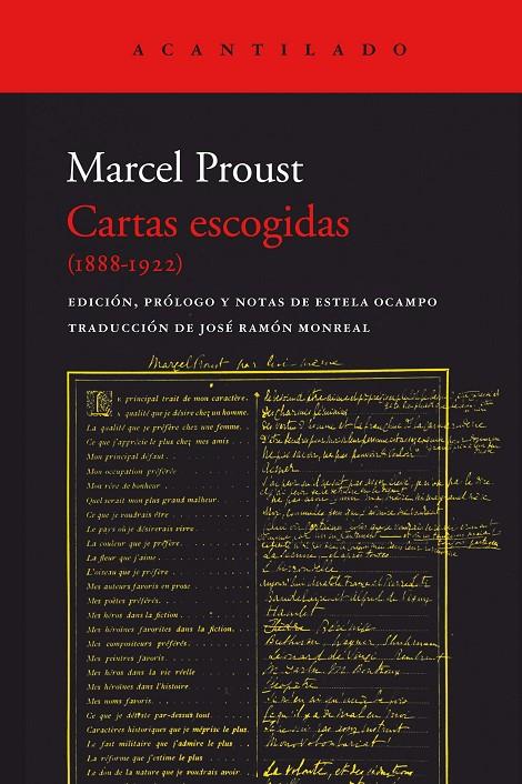 CARTAS ESCOGIDAS (1888-1922) | 9788419036100 | PROUST, MARCEL | Galatea Llibres | Librería online de Reus, Tarragona | Comprar libros en catalán y castellano online