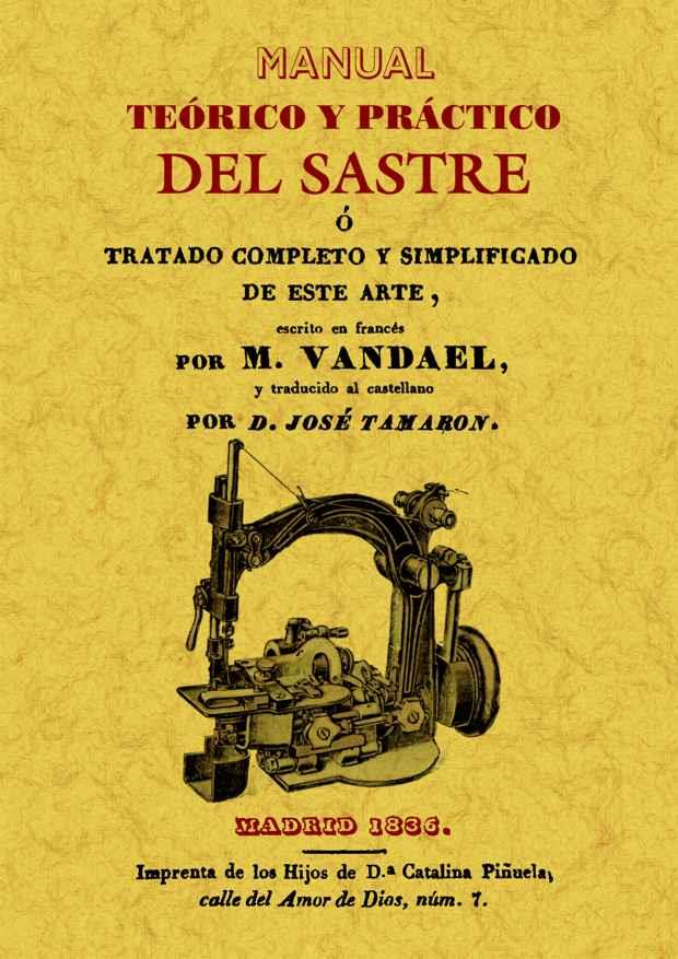 MANUAL TEORICO Y PRACTICO DEL SASTRE | 9788497618953 | VANDAEL, M. | Galatea Llibres | Librería online de Reus, Tarragona | Comprar libros en catalán y castellano online