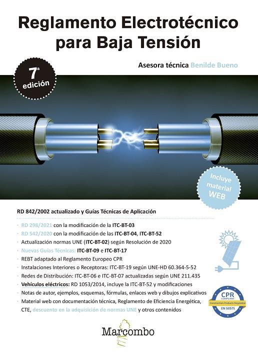REGLAMENTO ELECTROTÉCNICO PARA BAJA TENSIÓN 7.ª EDICIÓN | 9788426733719 | BUENO, BENILDE | Galatea Llibres | Llibreria online de Reus, Tarragona | Comprar llibres en català i castellà online