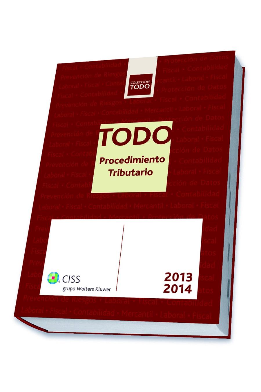 TODO PROCEDIMIENTO TRIBUTARIO 2013-2014 | 9788499545677 | Galatea Llibres | Librería online de Reus, Tarragona | Comprar libros en catalán y castellano online