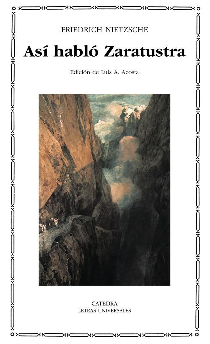 ASÍ HABLÓ ZARATUSTRA | 9788437625027 | NIETZSCHE, FRIEDRICH | Galatea Llibres | Llibreria online de Reus, Tarragona | Comprar llibres en català i castellà online