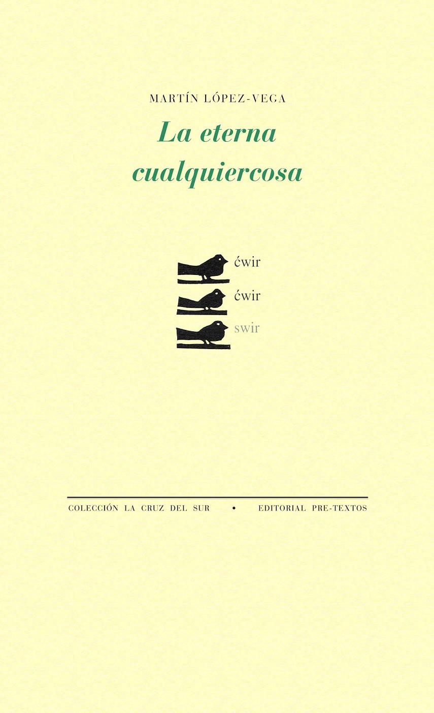 LA ETERNA CUALQUIERCOSA | 9788415894520 | LÓPEZ-VEGA GONZÁLEZ, MARTÍN | Galatea Llibres | Llibreria online de Reus, Tarragona | Comprar llibres en català i castellà online
