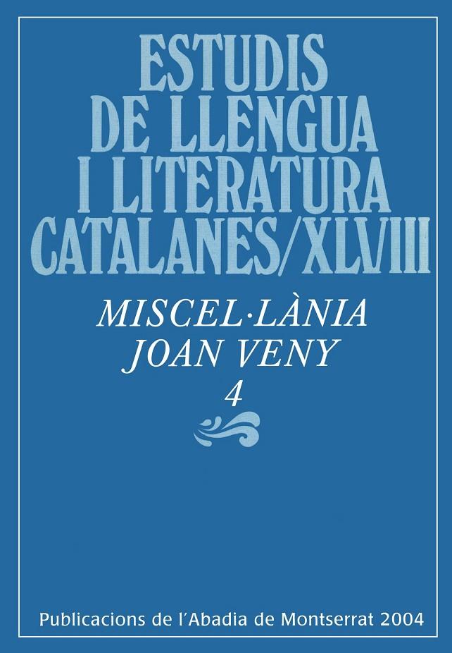 MISCEL.LANIA JOAN VENY 4 | 9788484155997 | DIVERSOS | Galatea Llibres | Llibreria online de Reus, Tarragona | Comprar llibres en català i castellà online