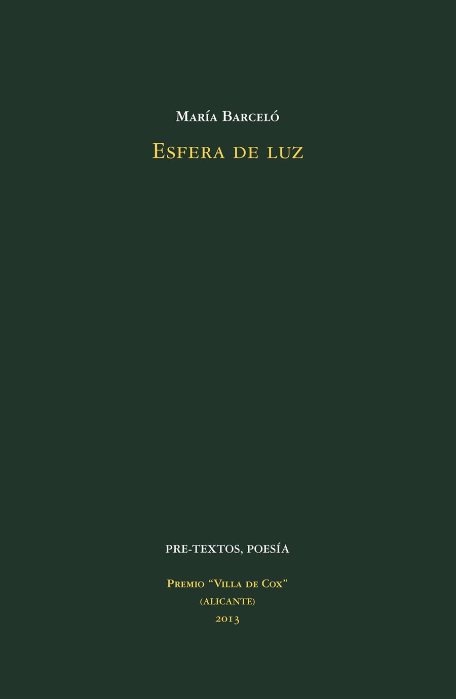 ESFERA DE LUZ | 9788415576983 | BARCELÓ CHICO, MARÍA | Galatea Llibres | Llibreria online de Reus, Tarragona | Comprar llibres en català i castellà online