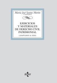 EJERCICIOS Y MATERIALES DE DERECHO CIVIL PATRIMONIAL | 9788430949366 | SANTOS MORÓN, MARÍA JOSÉ / SANTOS MORÓN, MARÍA JOSÉCOORD. | Galatea Llibres | Llibreria online de Reus, Tarragona | Comprar llibres en català i castellà online