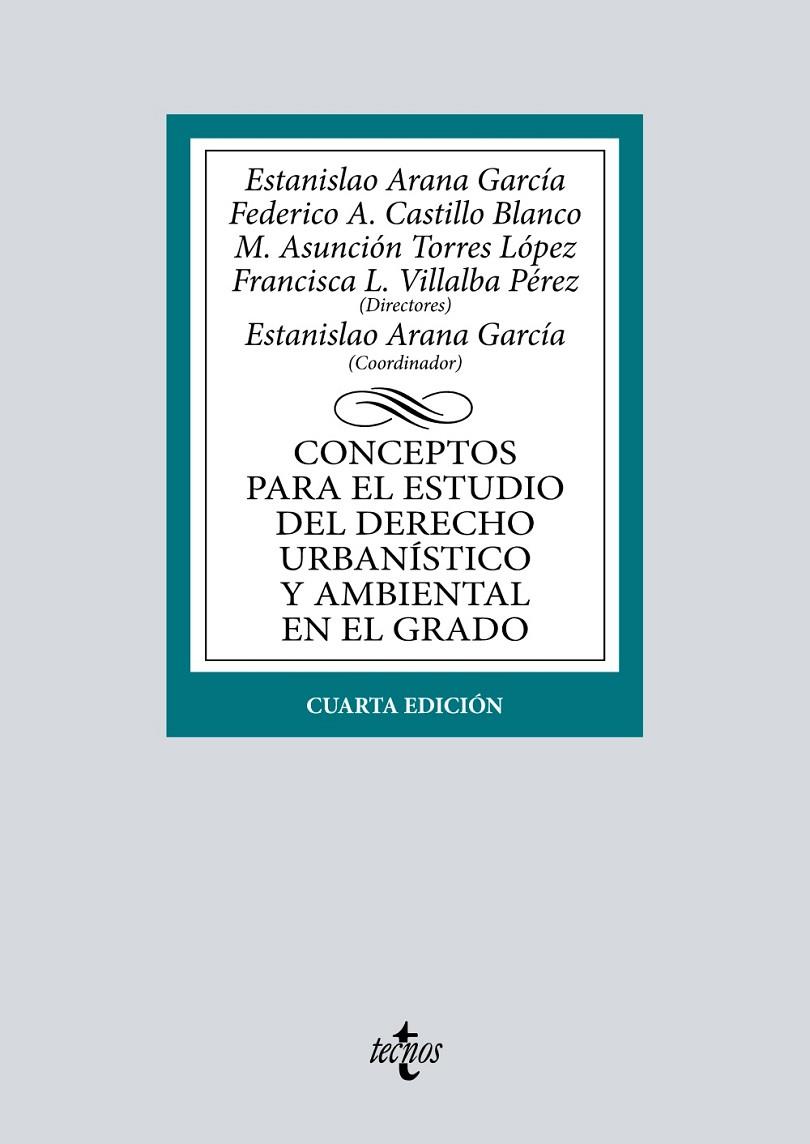 CONCEPTOS PARA EL ESTUDIO DEL DERECHO URBANISTICO Y AMBIENTAL EN EL GRADO CUARTA EDICION | 9788430985180 | AA.VV | Galatea Llibres | Librería online de Reus, Tarragona | Comprar libros en catalán y castellano online