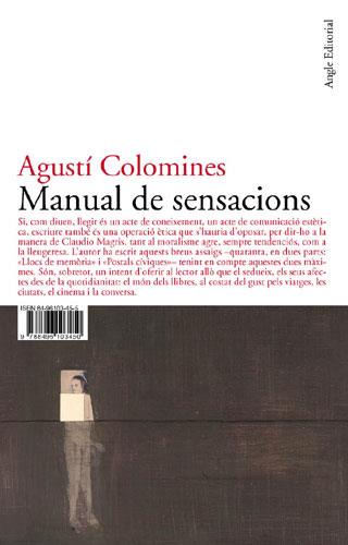 MANUAL DE SENSACIONS | 9788496103450 | COLOMINES, AGUSTÍ | Galatea Llibres | Llibreria online de Reus, Tarragona | Comprar llibres en català i castellà online