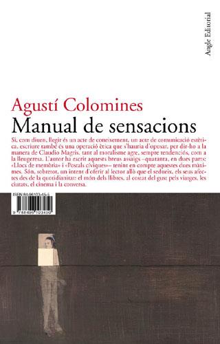 MANUAL DE SENSACIONS | 9788496103450 | COLOMINES, AGUSTÍ | Galatea Llibres | Librería online de Reus, Tarragona | Comprar libros en catalán y castellano online