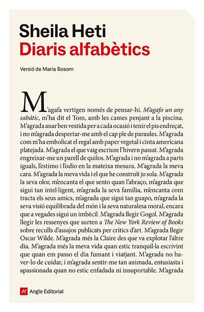 DIARIS ALFABÈTICS | 9791387853068 | HETI, SHEILA | Galatea Llibres | Librería online de Reus, Tarragona | Comprar libros en catalán y castellano online