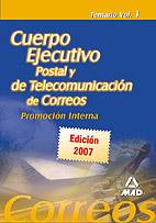 CUERPO EJECUTIVO POSTAL PROMOCION INTERNA TEMARIO VOL.1 | 9788466579469 | EDITORIAL MAD/DOMINGUEZ ESQUIVEL, JOSE AMADOR/DESONGLES CORRALES, JUAN | Galatea Llibres | Librería online de Reus, Tarragona | Comprar libros en catalán y castellano online
