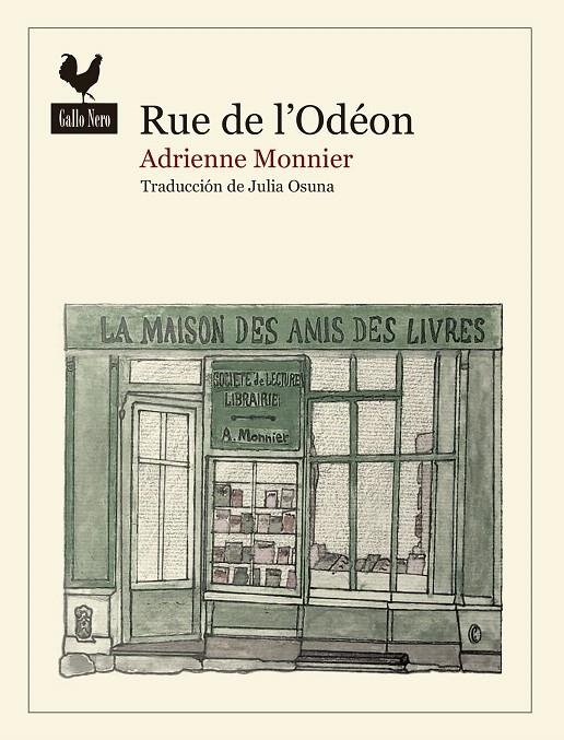 RUE DE L'ODÉON | 9788419168085 | MONNIER, ADRIENNE | Galatea Llibres | Llibreria online de Reus, Tarragona | Comprar llibres en català i castellà online