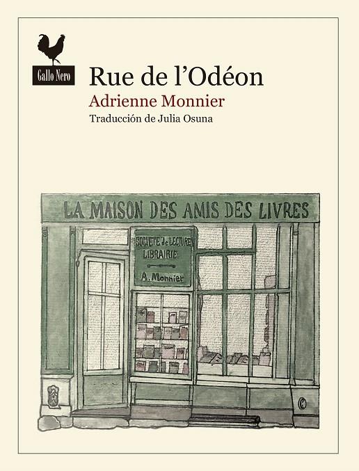 RUE DE L'ODÉON | 9788419168085 | MONNIER, ADRIENNE | Galatea Llibres | Librería online de Reus, Tarragona | Comprar libros en catalán y castellano online