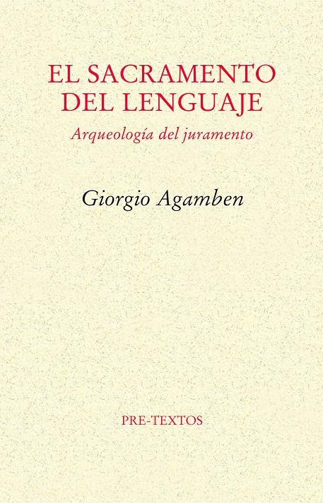 SACRAMENTO DEL LENGUAJE, EL | 9788415297246 | AGAMBEN (ITALIANO), GIORGIO | Galatea Llibres | Librería online de Reus, Tarragona | Comprar libros en catalán y castellano online