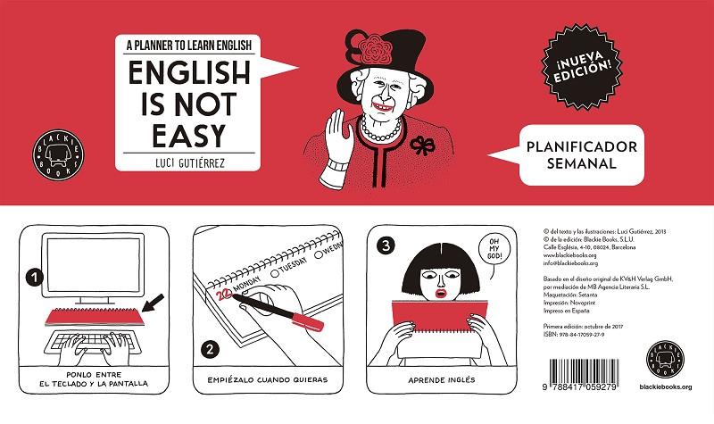 ENGLISH IS NOT EASY - PLANIFICADOR SEMANAL | 9788417059279 | GUTIéRREZ, LUCI | Galatea Llibres | Llibreria online de Reus, Tarragona | Comprar llibres en català i castellà online