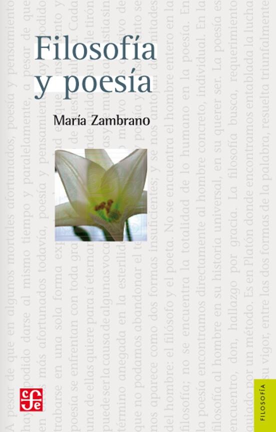 FILOSOFIA Y POESIA | 9788437507736 | ZAMBRANO, MARIA | Galatea Llibres | Librería online de Reus, Tarragona | Comprar libros en catalán y castellano online