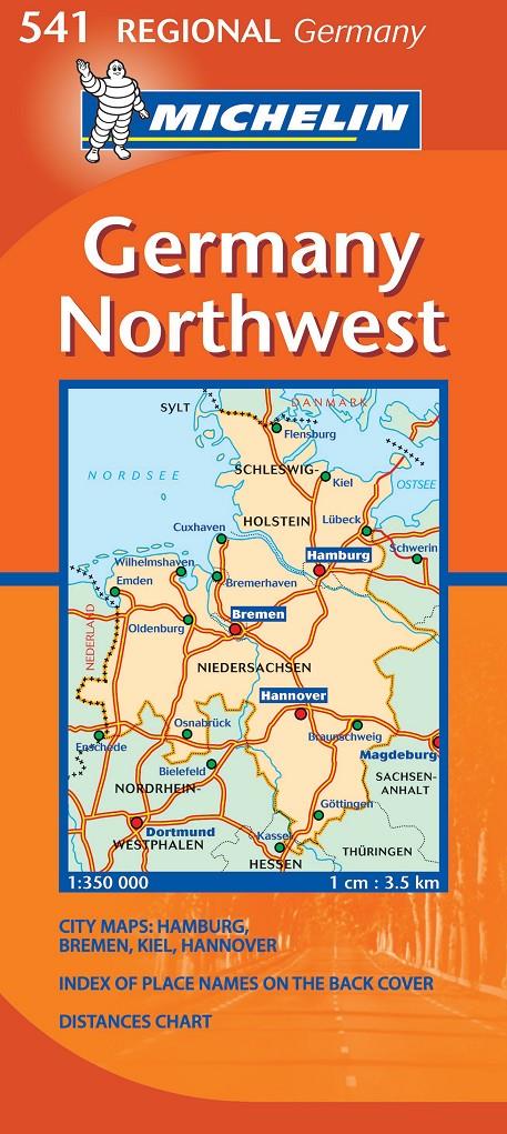 GERMANY NORTHWEST MAPA REGIONAL 1:350 000 MICHELIN | 9782067134003 | Galatea Llibres | Librería online de Reus, Tarragona | Comprar libros en catalán y castellano online