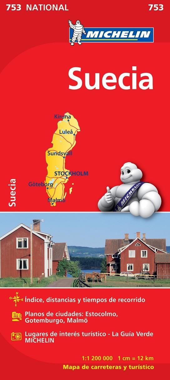 SUECIA MAPA 1:1.200.000 MICHELIN | 9782067172838 | Galatea Llibres | Llibreria online de Reus, Tarragona | Comprar llibres en català i castellà online