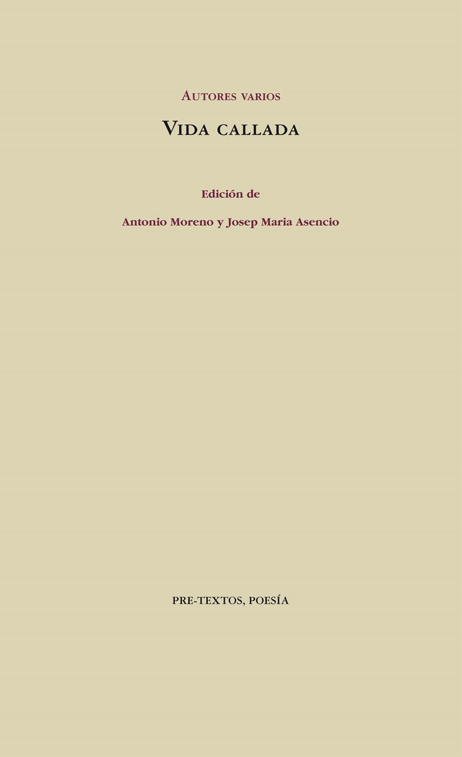 VIDA CALLADA | 9788415576761 | VV.AA | Galatea Llibres | Llibreria online de Reus, Tarragona | Comprar llibres en català i castellà online