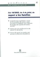 SUPORT A LES FAMILIES, LLEI 18/2003, DE 4 DE JULIOL | 9788439362241 | AA.VV. | Galatea Llibres | Librería online de Reus, Tarragona | Comprar libros en catalán y castellano online
